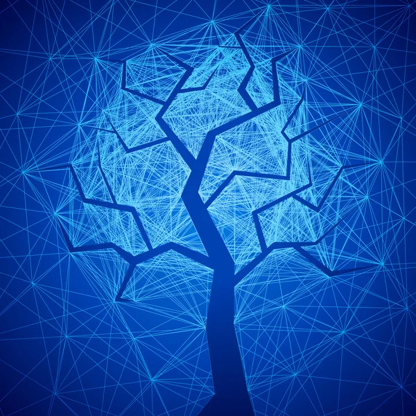 神秘的なツリー — ストックベクタ