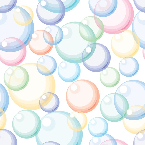 Цветные пузыри. бесшовный фон — стоковый вектор