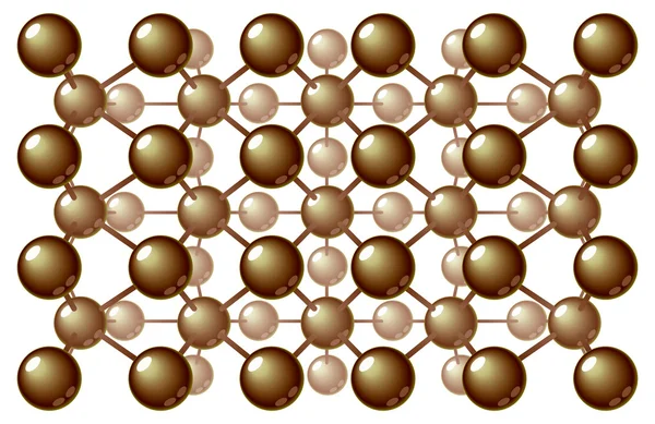 Multi-livello molecolare stereogramma — Vettoriale Stock