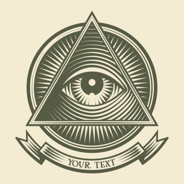 All seeing eye clipart