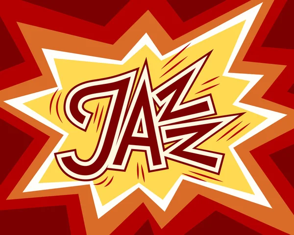 Jazz szó — Stock Vector