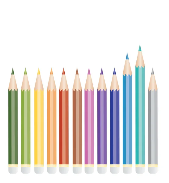 Color pencils — Stock Vector