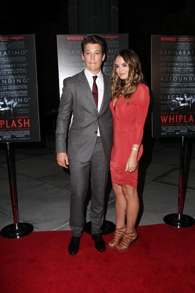 Miles-teller, keleigh sperry — Stockfoto