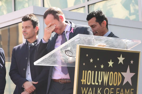 New Kids On The Block, Jordan Knight, Donnie Wahlberg, Joe McIntyre, Danny Wood, Jonathan Knight — Stock Photo, Image