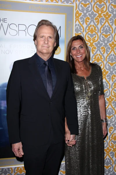 Jeff Daniels, Kathleen Treado — Stock Photo, Image