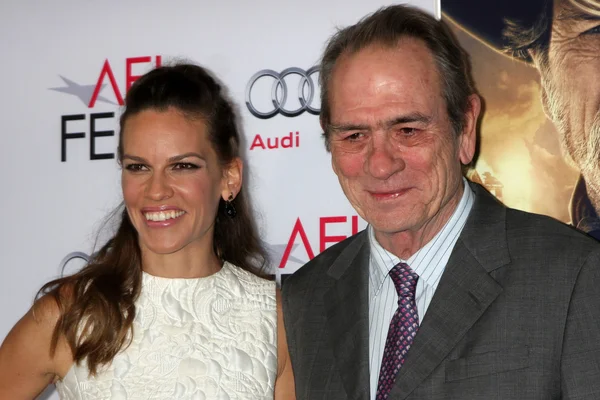 Hilary Swank, Tommy Lee Jones — Foto Stock