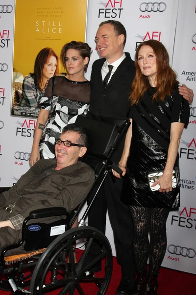 Kristen Stewart, Richard Glatzer, umyć Westmoreland, Julianne Moore — Zdjęcie stockowe