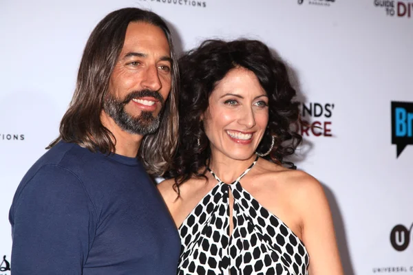 Robert Russell, Lisa Edelstein — Stockfoto