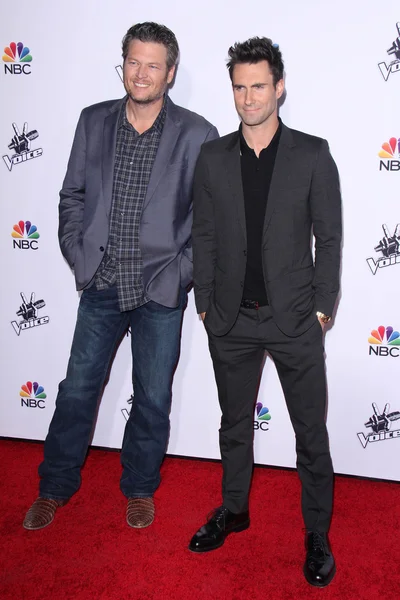 Blake Shelton, Adam Levine — Stockfoto