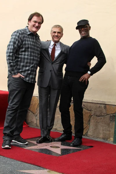Quentin Tarantino, Christoph Waltz, Samuel — Fotografia de Stock