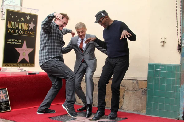 Quentin Tarantino, Christoph Waltz, Samuel L. Jackson — Stockfoto