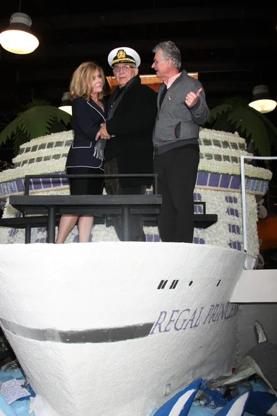 Jill Whelan, Gavin Macleod, Fred Grandy — Foto Stock