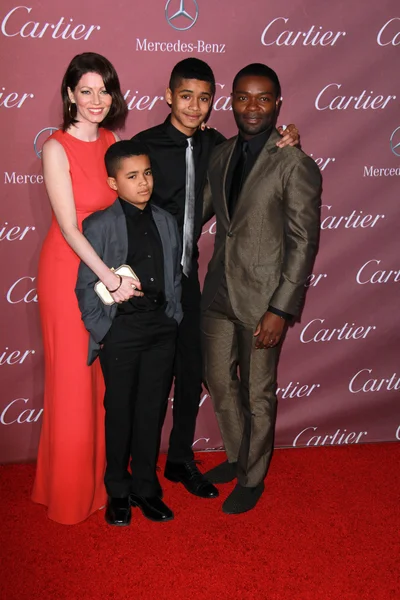 David Oyelowo and family — Stock Photo, Image