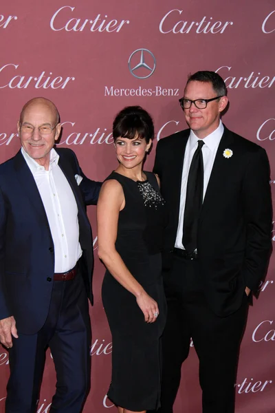 Patrick Stewart, Carla Gugino, Matthew Lillard — Zdjęcie stockowe