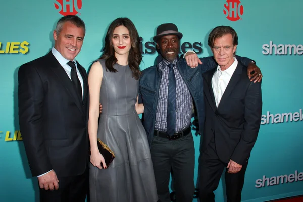 Matt Leblanc, Emmy Rossum, Don Cheadle, Macy — Foto Stock