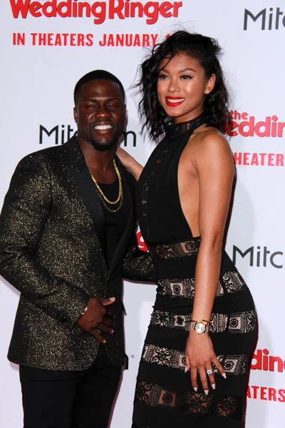 Kevin Hart，艾妮帕里什 — 图库照片