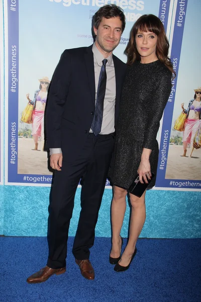 Mark rebellen, katie aselton — Stockfoto