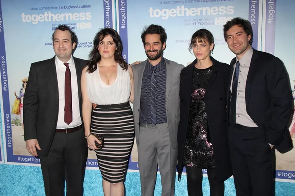 Steve Zissis, Amanda Peet, Melanie Lynskey, Jay Duplass, Mark Duplass — Foto Stock