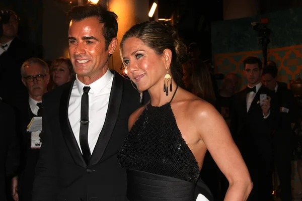 Justin Theroux, Jennifer Aniston — Stock Photo, Image