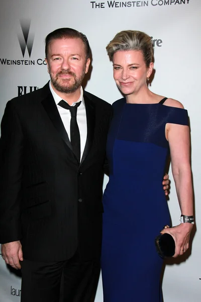 Ricky Gervais, Jane Fallon — Stock Photo, Image