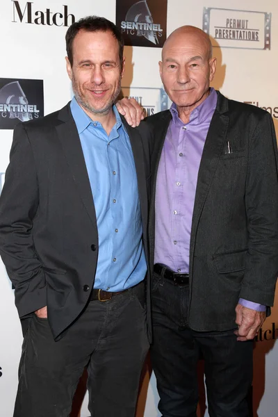 Stephen Belber, Patrick Stewart — Zdjęcie stockowe