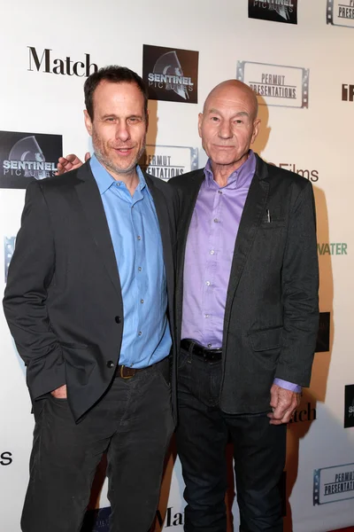 Stephen Belber, Patrick Stewart — Fotografia de Stock