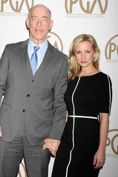 J.K. Simmons, Michelle Schumacher — Foto de Stock