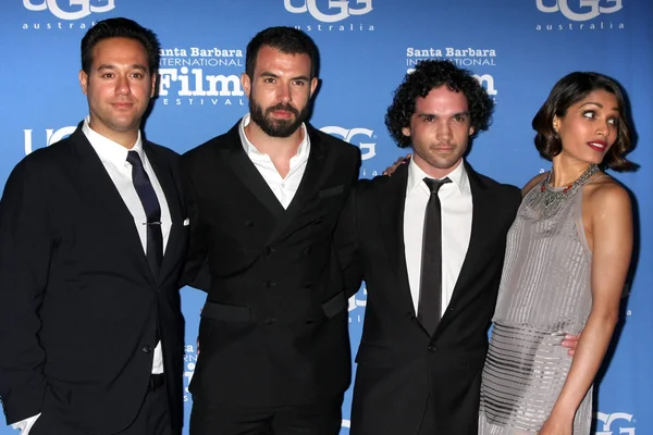 Richard Raymond, Tom Cullen, Reece Ritchie, Freida Pinto — Zdjęcie stockowe