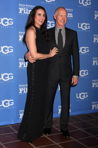 Andie Macdowell, Michael Keaton — Foto Stock