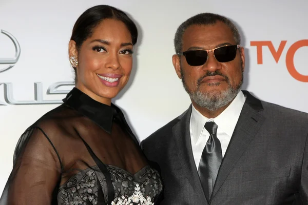 Gina Torres, Laurence Fishburne — Stock Photo, Image