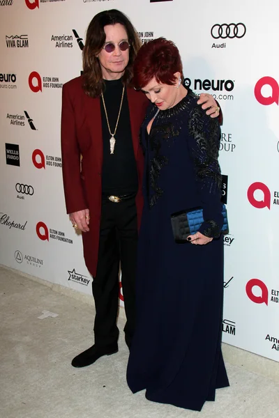 Ozzy Osbourne, Sharon Osbourne — Stock Photo, Image