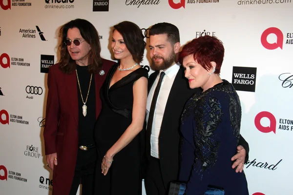 Ozzy Osbourne, Lisa Osbourne, Jack Osbourne, Sharon Osbourne — Foto de Stock