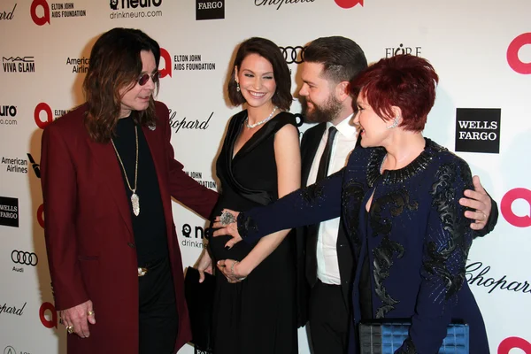 Ozzy Osbourne, Lisa Osbourne, Jack Osbourne, Sharon Osbourne — Stock fotografie