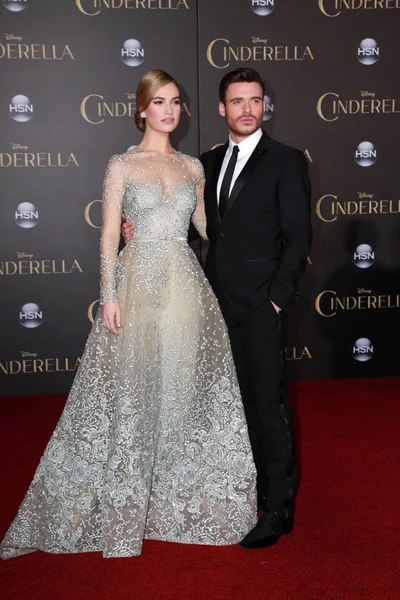 Lily James, Richard Madden — Stock Photo, Image