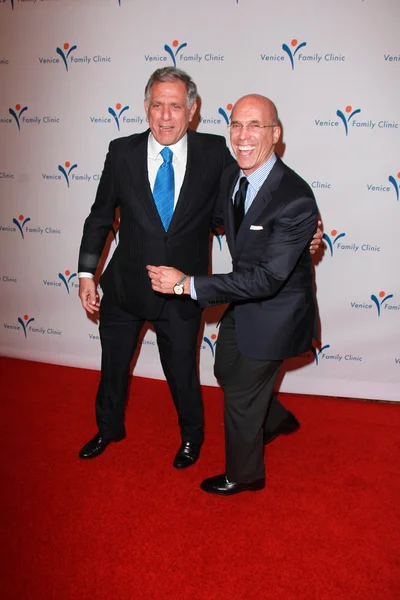 Les Moonves, Jeffrey Katzenberg — Foto de Stock