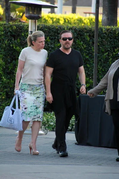 Jane Fallon, Ricky Gervais —  Fotos de Stock