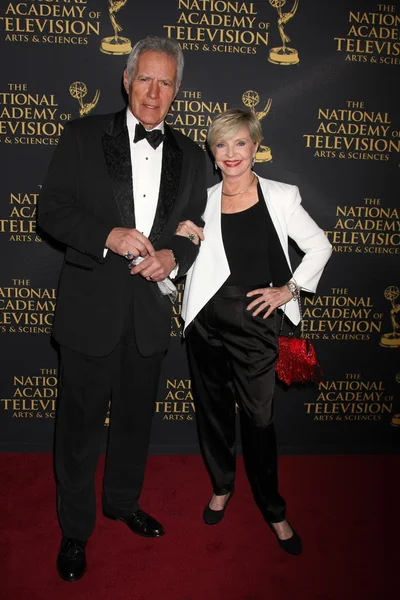 Alex Trebek, Florence Henderson — Stockfoto