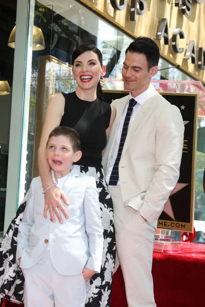 Julianna Margulies, Kieran Lieberthal, Keith Lieberthal — Stock Photo, Image