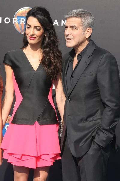 Amal Clooney, George Clooney — Fotografia de Stock