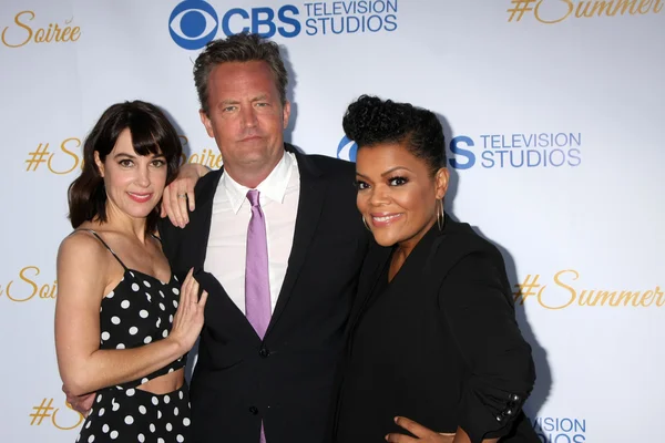 Lindsay Sloane, Matthew Perry, Yvette Nicole Freeman — Zdjęcie stockowe