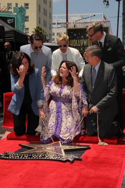 Melissa Mccarthy, Ben Falcone, Ellen Degeneres, Paul Feig — Fotografia de Stock