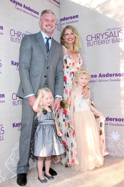 Eric Dane, Rebecca Gayheart, Georgien och Billie Dane — Stockfoto