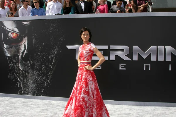 Sandrine Holt   at the Terminator Genisys — Stok fotoğraf