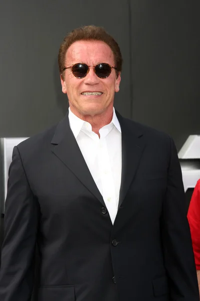 Arnold Schwarzenegger no Terminator Genisys — Fotografia de Stock