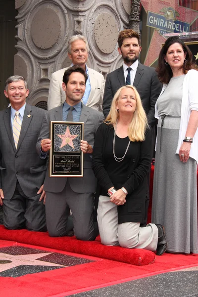 Michael Douglas, Paul Rudd, Adam Scott — Stock Photo, Image