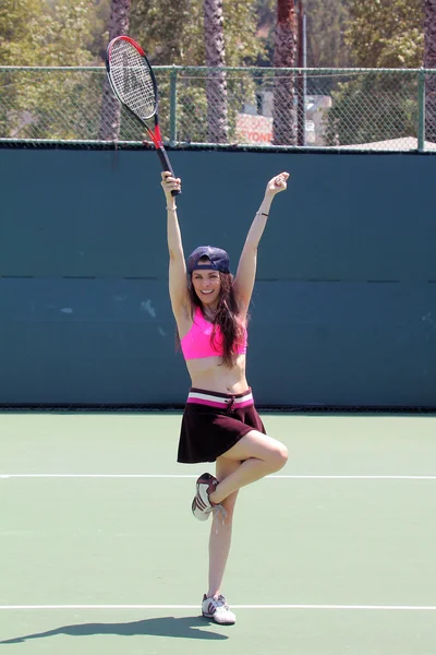 Alicia Arden playing tennis — Stock Photo, Image