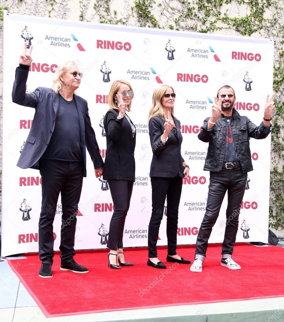 Marjorie Bach, Joe Walsh, Barbara Bach, Ringo Starr – Stock Editorial