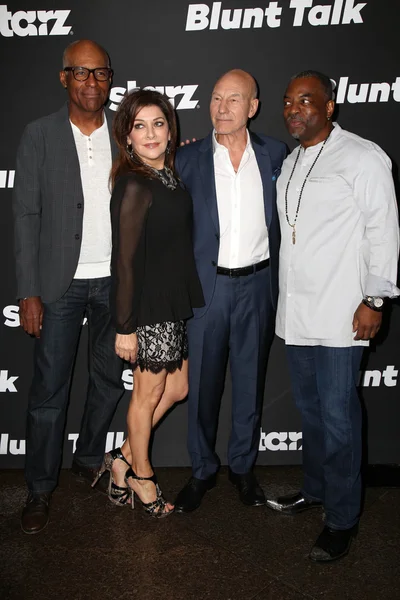 Marina Sirtis, Michael Dorn, LeVar Burton, Patrick Stewart — Stock Photo, Image