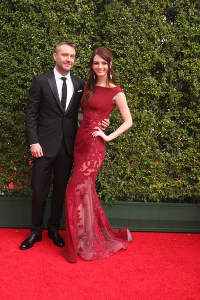 Chris Hardwick, Lydia Hearst — Foto Stock