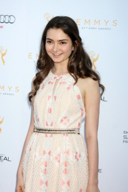 Emily Robinson at the 67th Emmy Awards